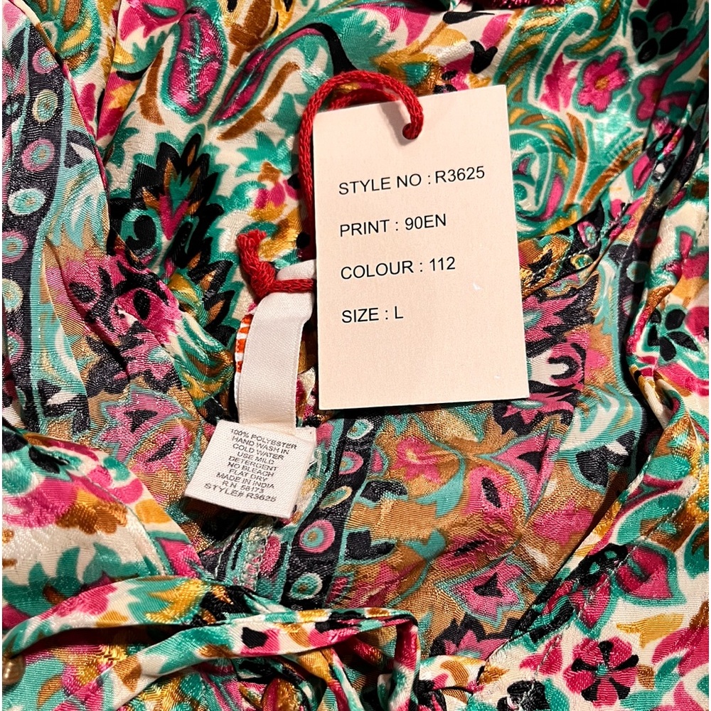 Anthropology dress made by Raga Jai Kimono Dress Large NWT - Picture 6 of 14